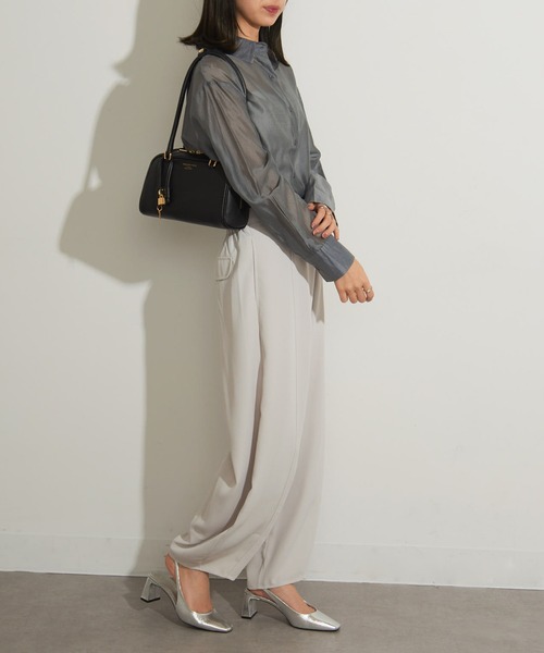 CHRISTIAN VILLA(クリスチャンヴィラ)の「【CHRISTIAN VILLA】ロングハンドル ボストンバッグ PEGGY 6228(ボストンバッグ・レディース・グレイッシュベージュ/ライトグレー/ブラック・FREE)」の10枚目の写真