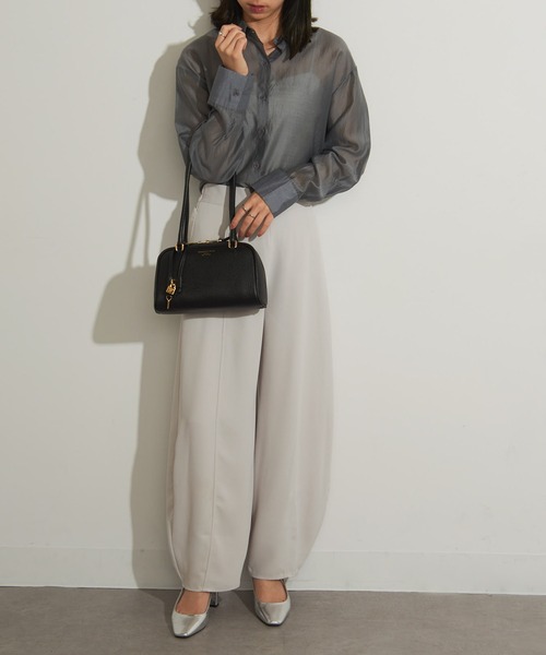 CHRISTIAN VILLA(クリスチャンヴィラ)の「【CHRISTIAN VILLA】ロングハンドル ボストンバッグ PEGGY 6228(ボストンバッグ・レディース・グレイッシュベージュ/ライトグレー/ブラック・FREE)」の11枚目の写真