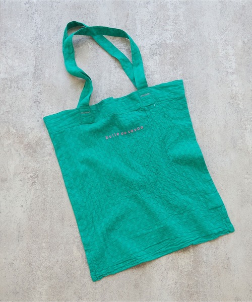 bulle de savon（ビュルデサボン）の「△ロゴトートバッグ（トートバッグ・レディース・グリーン/ピンク/レッド/ブルー/ネイビー/その他・FREE）」の7枚目の写真