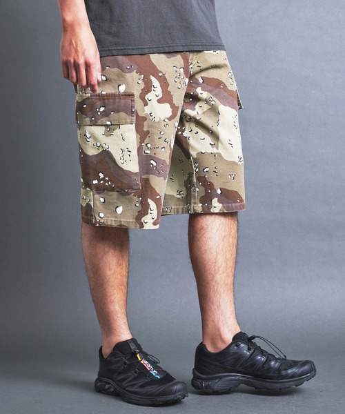 セール】COMMONWARE:MILITARY CAMO CARGO SHORTS/ミリタリー