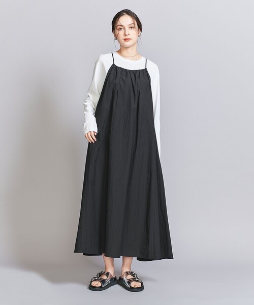BEAUTY&YOUTH UNITED ARROWS(ビューティーアンドユースユナイテッドアローズ)の「ボリューム ロング キャミワンピース(ワンピース・レディース・ライトグレー/ブラック/ライトピンク/ライトブルー・M/S)」の8枚目の写真