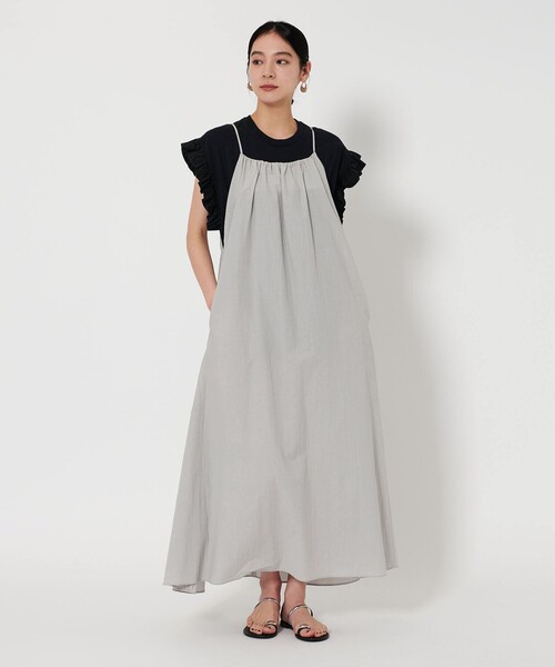 BEAUTY&YOUTH UNITED ARROWS(ビューティーアンドユースユナイテッドアローズ)の「ボリューム ロング キャミワンピース(ワンピース・レディース・ライトグレー/ブラック/ライトピンク/ライトブルー・M/S)」の11枚目の写真
