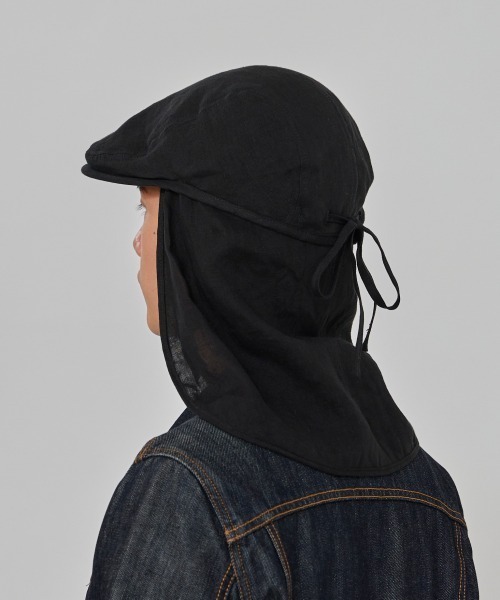 OVERRIDE（オーバーライド）の「OVERRIDE  LINEN SUNSHADE HUNTING / オーバーライド（ハンチング/ベレー帽・メンズ・ブラック/ブルー/ブラウン・59cm）」の5枚目の写真