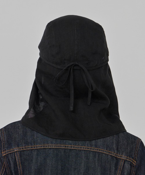 OVERRIDE（オーバーライド）の「OVERRIDE  LINEN SUNSHADE HUNTING / オーバーライド（ハンチング/ベレー帽・メンズ・ブラック/ブルー/ブラウン・59cm）」の6枚目の写真