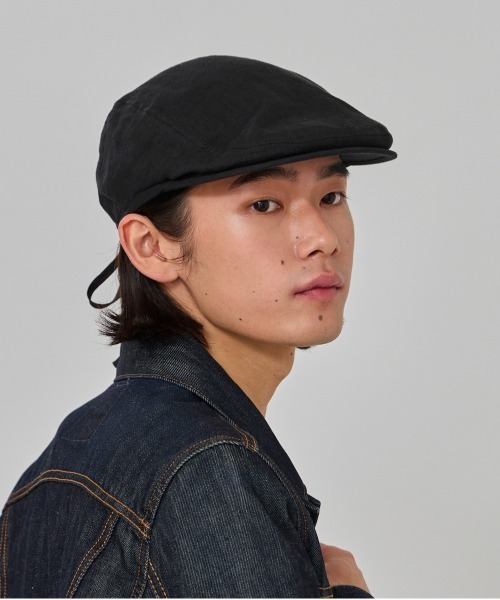 OVERRIDE（オーバーライド）の「OVERRIDE  LINEN SUNSHADE HUNTING / オーバーライド（ハンチング/ベレー帽・メンズ・ブラック/ブルー/ブラウン・59cm）」の7枚目の写真