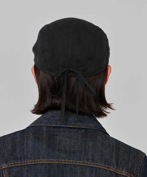 OVERRIDE（オーバーライド）の「OVERRIDE  LINEN SUNSHADE HUNTING / オーバーライド（ハンチング/ベレー帽・メンズ・ブラック/ブルー/ブラウン・59cm）」の8枚目の写真