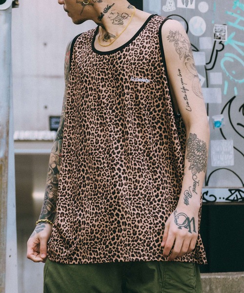 Subciety(サブサエティ)の「Patterned tank top(タンクトップ・メンズ・ブラック/マルチ/カモフラージュ/ベージュ・X-LARGE/LARGE/MEDIUM/SMALL)」の3枚目の写真