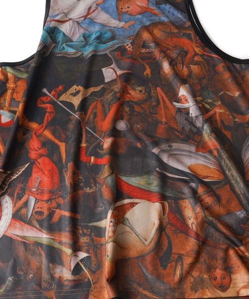 Subciety(サブサエティ)の「Patterned tank top(タンクトップ・メンズ・ブラック/マルチ/カモフラージュ/ベージュ・X-LARGE/LARGE/MEDIUM/SMALL)」の7枚目の写真