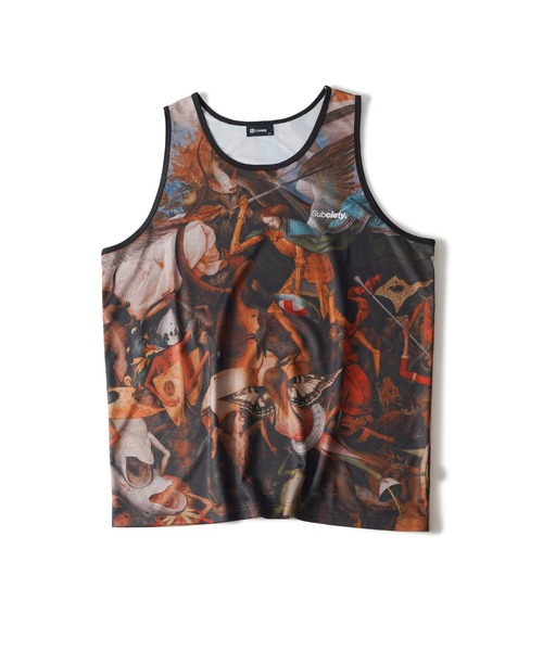 Subciety(サブサエティ)の「Patterned tank top(タンクトップ・メンズ・ブラック/マルチ/カモフラージュ/ベージュ・X-LARGE/LARGE/MEDIUM/SMALL)」の5枚目の写真