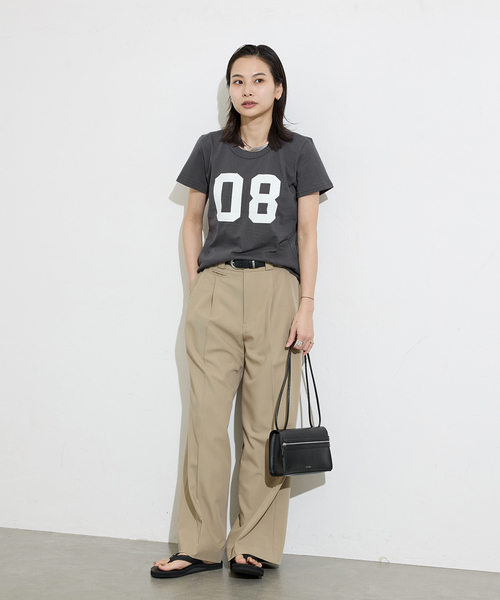 JOURNAL STANDARD(ジャーナルスタンダード)の「【GREEN BUTTER/グリーンバター】 NO.8 Essential Tee(Tシャツ/カットソー・レディース・ブルー/ブラック系その他・MEDIUM)」の3枚目の写真