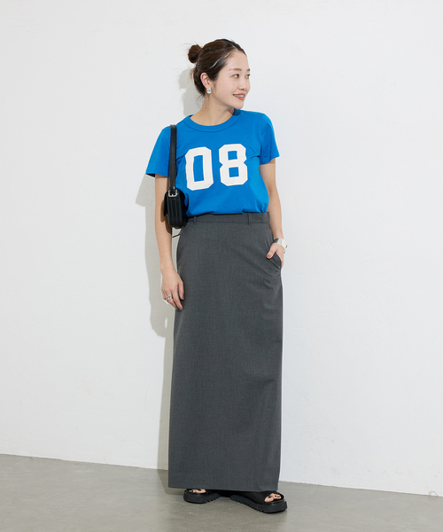 JOURNAL STANDARD(ジャーナルスタンダード)の「【GREEN BUTTER/グリーンバター】 NO.8 Essential Tee(Tシャツ/カットソー・レディース・ブルー/ブラック系その他・MEDIUM)」の4枚目の写真