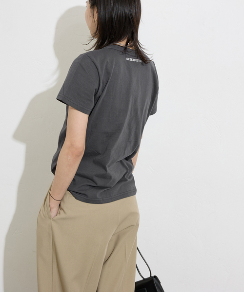 JOURNAL STANDARD(ジャーナルスタンダード)の「【GREEN BUTTER/グリーンバター】 NO.8 Essential Tee(Tシャツ/カットソー・レディース・ブルー/ブラック系その他・MEDIUM)」の8枚目の写真