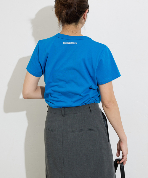 JOURNAL STANDARD(ジャーナルスタンダード)の「【GREEN BUTTER/グリーンバター】 NO.8 Essential Tee(Tシャツ/カットソー・レディース・ブルー/ブラック系その他・MEDIUM)」の12枚目の写真