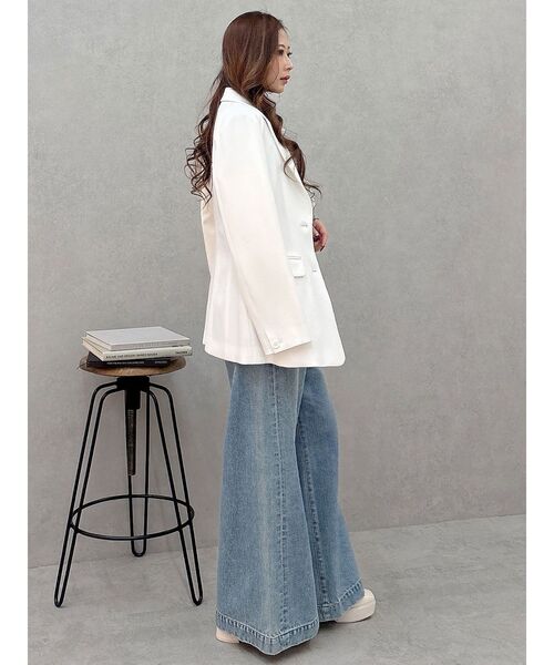 MERCURYDUO（マーキュリーデュオ）の「シングルテーラードジャケット（テーラードジャケット・レディース・ホワイト/ブラック/グレー・SMALL/MEDIUM）」の17枚目の写真