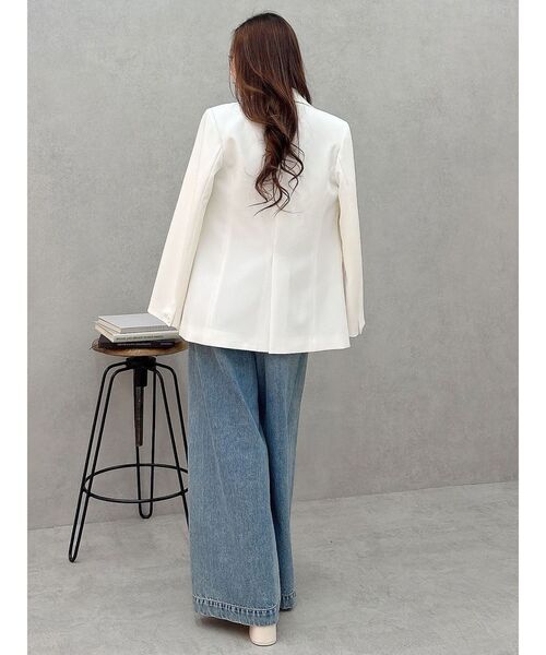 MERCURYDUO（マーキュリーデュオ）の「シングルテーラードジャケット（テーラードジャケット・レディース・ホワイト/ブラック/グレー・SMALL/MEDIUM）」の18枚目の写真