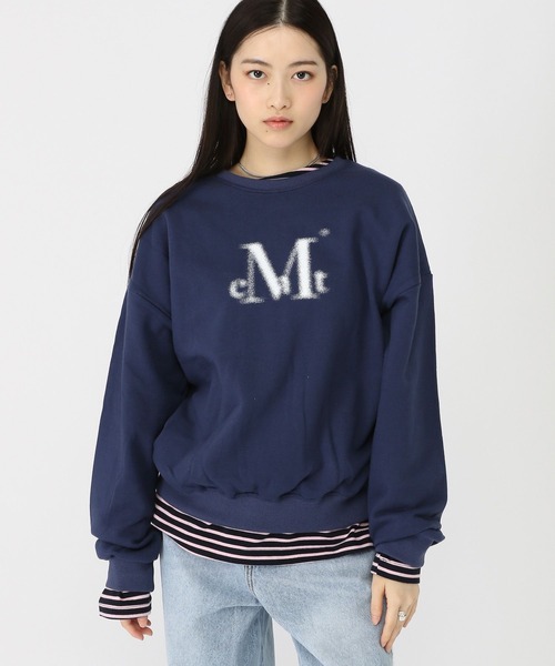 セール】【UNISEX】MUCENT／スプレーロゴプルオーバー（ウラケ