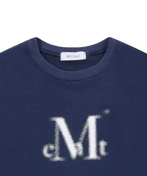 MUCENT(ムセント)の「【UNISEX】MUCENT/スプレーロゴプルオーバー(ウラケ)(スウェット・レディース・ブラック/ネイビー/ライトブルー/グレー・SMALL/LARGE)」の9枚目の写真