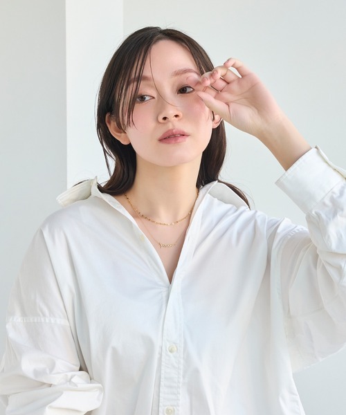 Phoebe(フィービィー)の「ラッキーレターチャームネックレス/全長:40cm+5cm(ネックレス・レディース・ゴールド系1/ゴールド系3/ゴールド系2・FREE)」の5枚目の写真