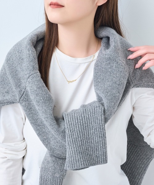 Phoebe(フィービィー)の「ラッキーレターチャームネックレス/全長:40cm+5cm(ネックレス・レディース・ゴールド系1/ゴールド系3/ゴールド系2・FREE)」の6枚目の写真