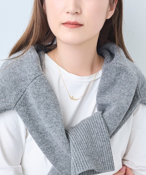 Phoebe(フィービィー)の「ラッキーレターチャームネックレス/全長:40cm+5cm(ネックレス・レディース・ゴールド系1/ゴールド系3/ゴールド系2・FREE)」の14枚目の写真