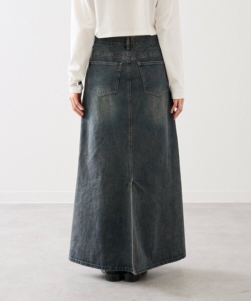 mystic(ミスティック)の「パネルデニムスカート(デニムスカート・レディース・ブルー/ネイビー・1/2)」の19枚目の写真