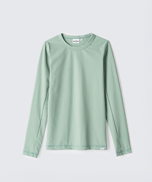 WILD THINGS（ワイルドシングス）の「アトラスクールTシャツ│ATLAS COOL TEE（Tシャツ/カットソー・レディース・ホワイト/チャコール/ベージュ系その他2/ブラック・M/S）」の4枚目の写真