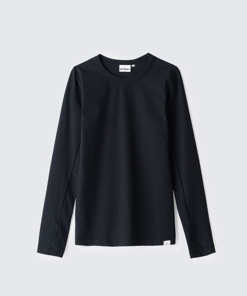 WILD THINGS（ワイルドシングス）の「アトラスクールTシャツ│ATLAS COOL TEE（Tシャツ/カットソー・レディース・ホワイト/チャコール/ベージュ系その他2/ブラック・M/S）」の6枚目の写真