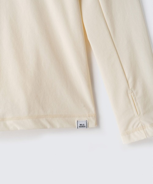 WILD THINGS（ワイルドシングス）の「アトラスクールTシャツ│ATLAS COOL TEE（Tシャツ/カットソー・レディース・ホワイト/チャコール/ベージュ系その他2/ブラック・M/S）」の10枚目の写真