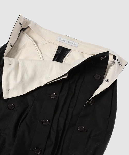 YOHEI OHNO（ヨウヘイオオノ）の「”Car” Trousers（スラックス・レディース・ブラック/ベージュ・36）」の7枚目の写真