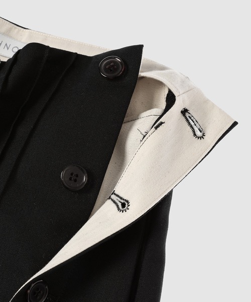 YOHEI OHNO（ヨウヘイオオノ）の「”Car” Trousers（スラックス・レディース・ブラック/ベージュ・36）」の8枚目の写真