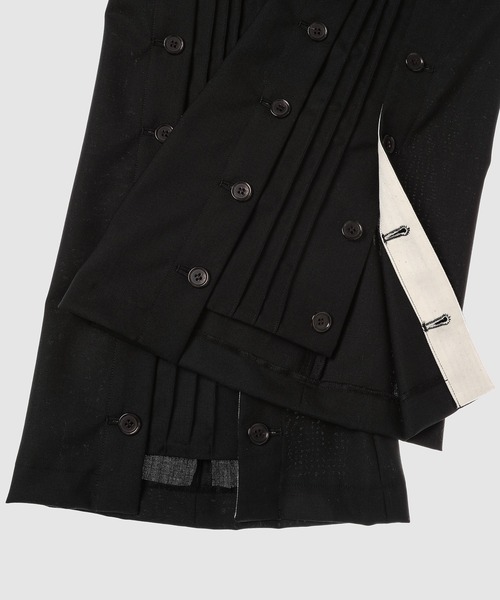 YOHEI OHNO（ヨウヘイオオノ）の「”Car” Trousers（スラックス・レディース・ブラック/ベージュ・36）」の5枚目の写真