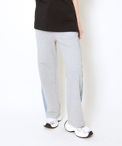 GORGE(ゴージ)の「デニムラインスウェットパンツ(スウェットパンツ・レディース・オートミール/杢グレー/ブラウン・F)」の4枚目の写真