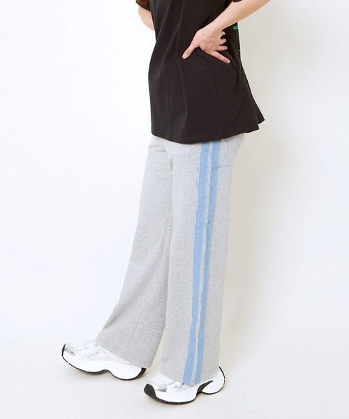 GORGE(ゴージ)の「デニムラインスウェットパンツ(スウェットパンツ・レディース・オートミール/杢グレー/ブラウン・F)」の6枚目の写真