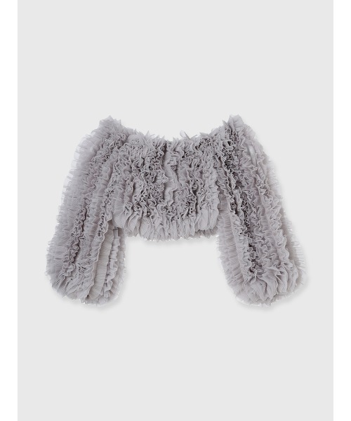 EIMY ISTOIRE（エイミーイストワール）の「ボリュームチュールオフショルトップス（その他トップス・レディース・ホワイト/ピンク/グレー系その他2・F）」の18枚目の写真