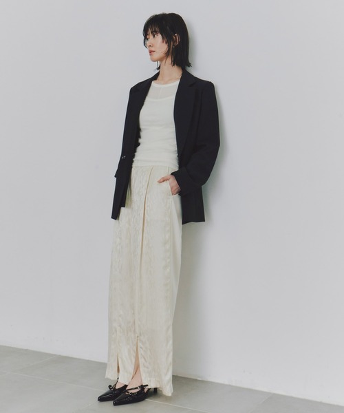 レイヤードカラーテーラードジャケット｜セットアップ