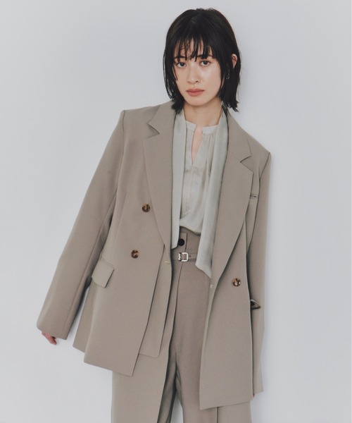 セール】レイヤードカラーテーラードジャケット｜セットアップ