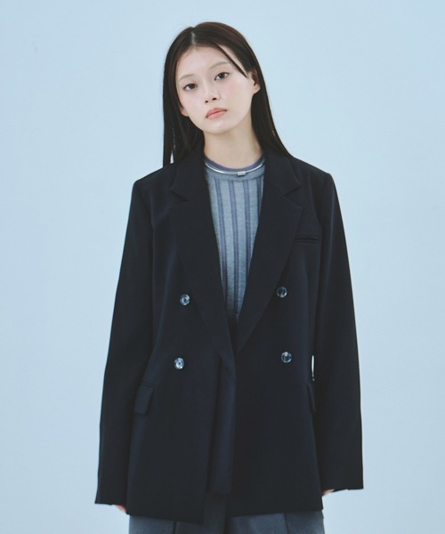 セール】レイヤードカラーテーラードジャケット｜セットアップ