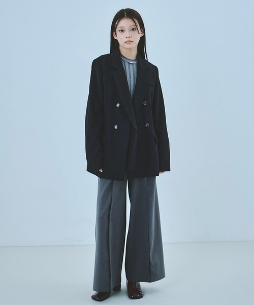 セール】【残りわずか！】レイヤードカラーテーラードジャケット