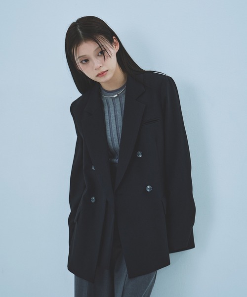 セール】【残りわずか！】レイヤードカラーテーラードジャケット