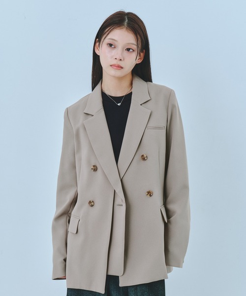 セール】【残りわずか！】レイヤードカラーテーラードジャケット