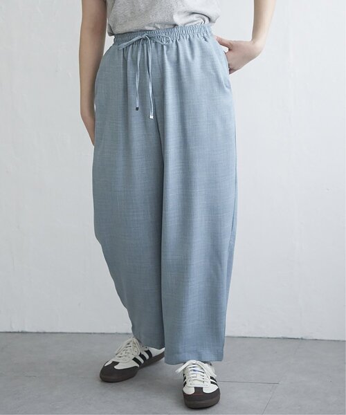 VENCEEXCHANGE（ヴァンスエクスチェンジ）の「リネンライクツイルバレルパンツ（その他パンツ・レディース・ネイビー/ピンク系/ブラック/アイボリー/グレー/ブルー/カーキ・M/L）」の6枚目の写真