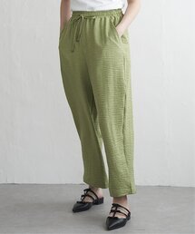 リネンライクツイルバレルパンツ