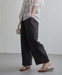 リネンライクツイルバレルパンツ