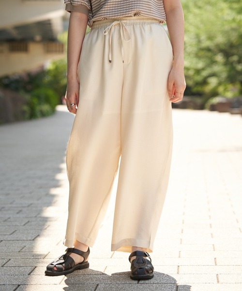 VENCEEXCHANGE（ヴァンスエクスチェンジ）の「リネンライクツイルバレルパンツ（その他パンツ・レディース・ネイビー/ピンク系/ブラック/アイボリー/グレー/ブルー/カーキ・M/L）」の14枚目の写真