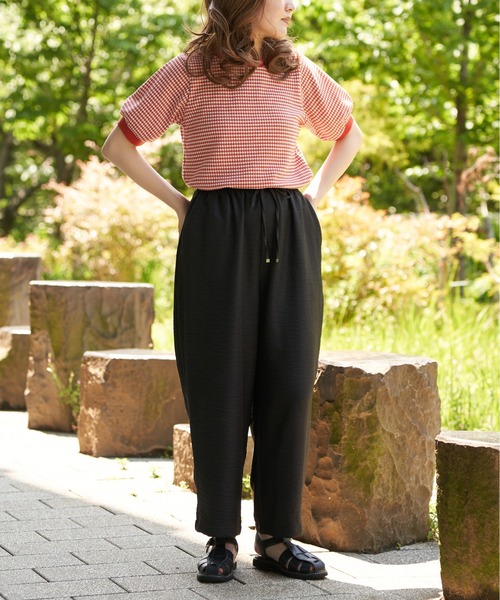 VENCEEXCHANGE（ヴァンスエクスチェンジ）の「リネンライクツイルバレルパンツ（その他パンツ・レディース・ネイビー/ピンク系/ブラック/アイボリー/グレー/ブルー/カーキ・M/L）」の21枚目の写真