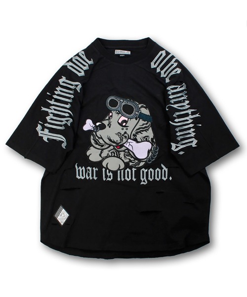 GALFY ガルフィー 病みに染まりし反戦T ダークグレー GALFY-闇に染まりし反戦Tee（Tシャツ/カットソー）｜GALFY