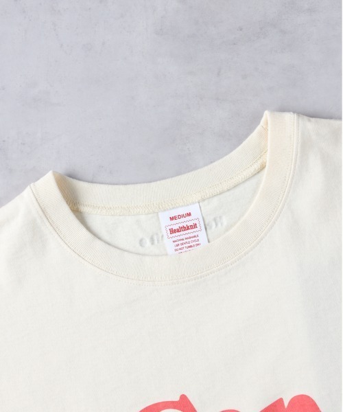 Right-on(ライトオン)の「【Healthknit】プリントTシャツ(Tシャツ/カットソー・レディース・ダークグレー/オフホワイト/キナリ・M/L)」の5枚目の写真