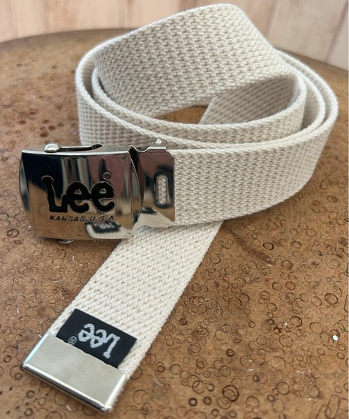 Lee(リー)の「Lee/リー 32mm GIベルト/ガチャベルト(ベルト・メンズ・オフホワイト/カーキ/ブラック/ベージュ/ネイビー・FREE)」の2枚目の写真