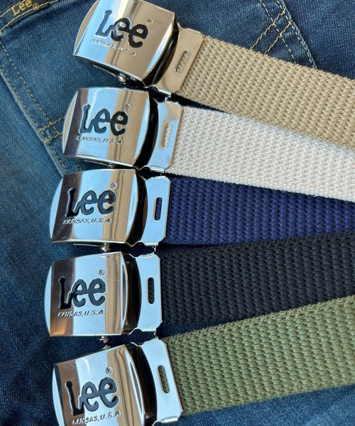 Lee(リー)の「Lee/リー 32mm GIベルト/ガチャベルト(ベルト・メンズ・オフホワイト/カーキ/ブラック/ベージュ/ネイビー・FREE)」の6枚目の写真