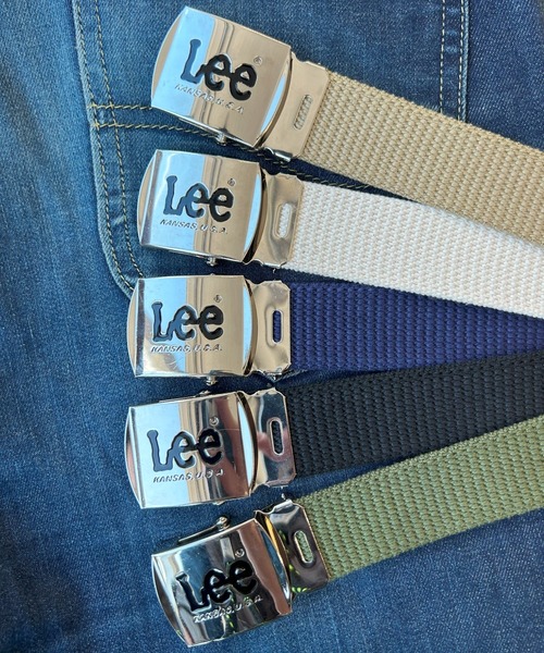 Lee(リー)の「Lee/リー 32mm GIベルト/ガチャベルト(ベルト・メンズ・オフホワイト/カーキ/ブラック/ベージュ/ネイビー・FREE)」の7枚目の写真